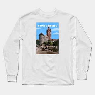 Konigsberg, Prussia, Germany.Retro travel poster Long Sleeve T-Shirt